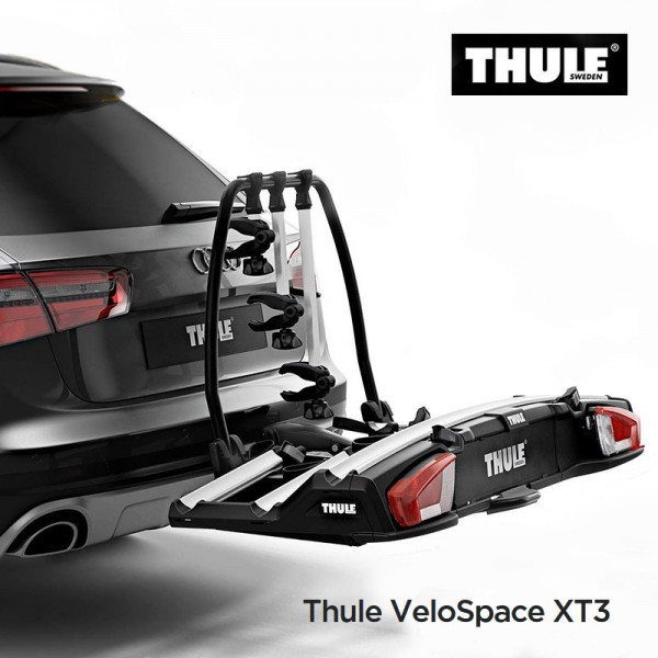 THULE VeloSpace XT - Porte-vélos plateforme pour 3 (+1) vélos, inclinable sur boule d'attelage THULE 939000