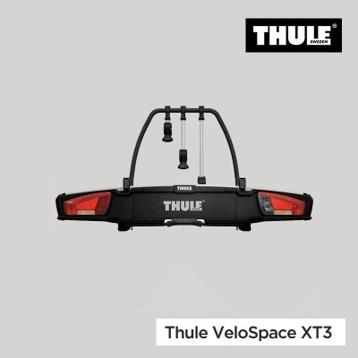 THULE VeloSpace XT - Porte-vélos plateforme pour 3 (+1) vélos, inclinable sur boule d'attelage THULE 939000