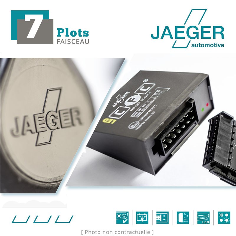 Faisceau d'attelage 7 broches spécifique Volvo S80 (6/2006 - ) JAEGER 12260519