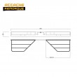 Marche Pieds pour Utilitaires avec ferrure d'attelage Attache Remorque ARMP3462
