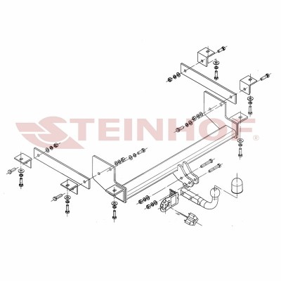 Attelage pour Opel MOVANO 2 (B) (Avec ou Sans Marchepied) (4/2010 - 12/2023) STEINHOF R-060