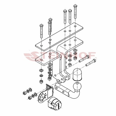 Attelage pour Nissan PATHFINDER (R51) (2005 - 2014) STEINHOF N-080
