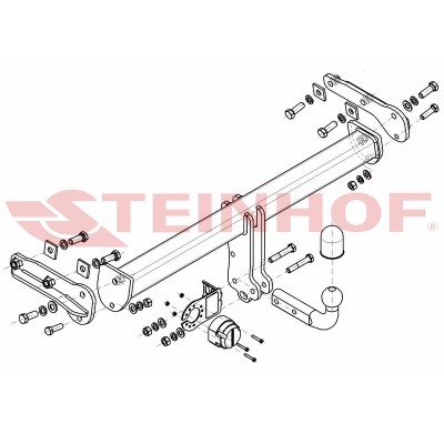 Attelage pour Volvo V60 Cross Country (2016 - ) STEINHOF V-308
