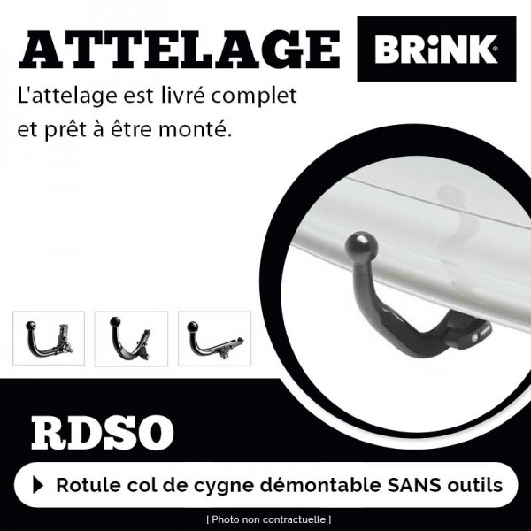 Attelage amovible BRINK pour Honda CR-V 5 (inclus 4x4 et Hybrid) (10/2018 - ) BRINK  684200