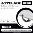 Attelage amovible BRINK pour Honda CR-V 5 (inclus 4x4 et Hybrid) (10/2018 - ) BRINK  684200