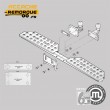 Marche-pied double appui pour un véhicule utilitaire muni d'un attelage METEC M888420