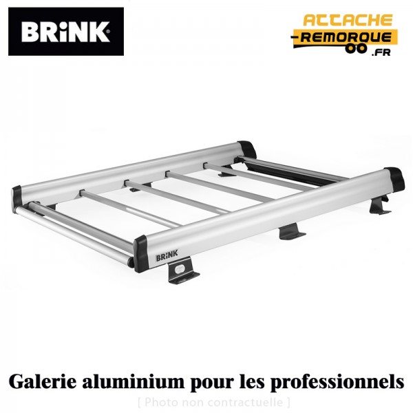 Galerie de toit en alu pour Peugeot PARTNER 2 (L1 avec Portes Battantes) (6/2008 - 10/2018) BRINK  9078341