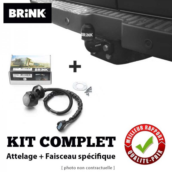 Kit Attelage BRINK pour Peugeot BOXER 2 Fourgon et Minibus (2011 - 2020) BRINK  481900-709401