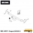 Kit Attelage BRINK pour Peugeot BOXER 2 Fourgon et Minibus (2011 - 2020) BRINK  481900-709401