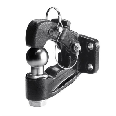 Crochet mixte 4 trous diamètre 17 mm, avec boule de 50 BRINK  0101412