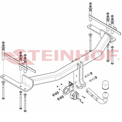 Attelage pour SsangYong REXTON 2 (2017 - ) STEINHOF S-470