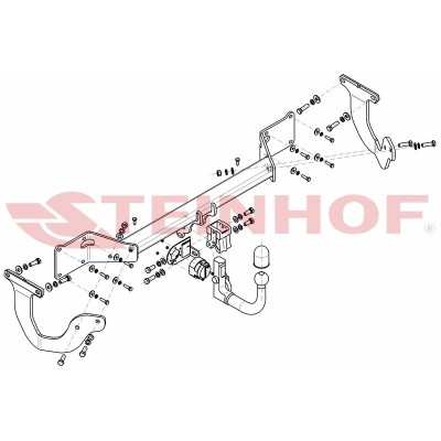 Attelage RDSO pour Citroën SPACETOURER (4/2016 - ) STEINHOF T-184