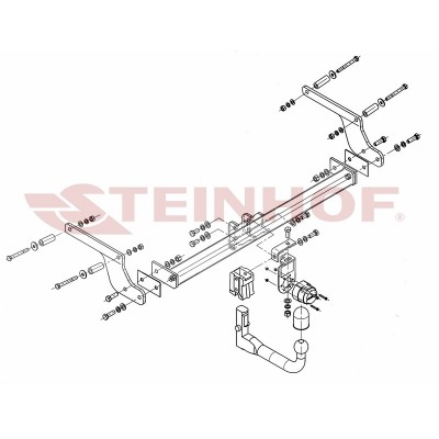Attelage RDSO pour Dacia DUSTER 1 (2010 - 2013) STEINHOF D-013