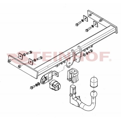 Attelage RDSO pour Volvo V70 (R-Design et R-Edition) (2007 - 2016) STEINHOF V-297