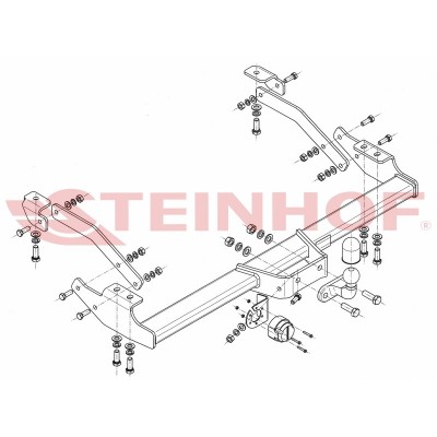 Attache Remorque pour Renault TRAFIC 3 (2014 - 2019) Attache Remorque R-128-16500610