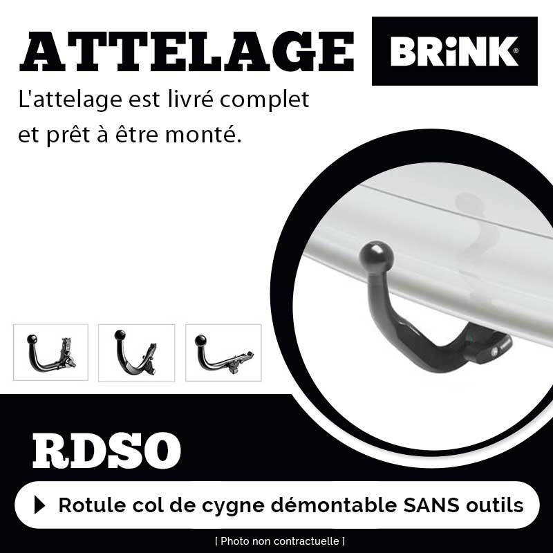 Attelage BRINK pour Volkswagen GOLF 8 (CD1) 3-5 portes (2019 -) BRINK  687000