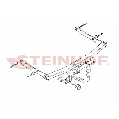 Attelage pour Ford FOCUS II 3 et 5 Portes (10/2004 - 5/2011) STEINHOF F-229