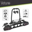 Veturo 2 - Porte-vélos plateforme basculant sur boule d'attelage pour 2 vélos STEINHOF SMB-Veturo-2