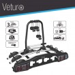 Veturo 3 - Porte-vélos plateforme basculant sur boule d'attelage pour 3 vélos STEINHOF SMB-Veturo-3