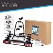 Veturo 3 - Porte-vélos plateforme basculant sur boule d'attelage pour 3 vélos STEINHOF SMB-Veturo-3