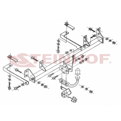 Attelage pour Fiat PANDA II 5 Portes (2003 - 2012) STEINHOF F-116