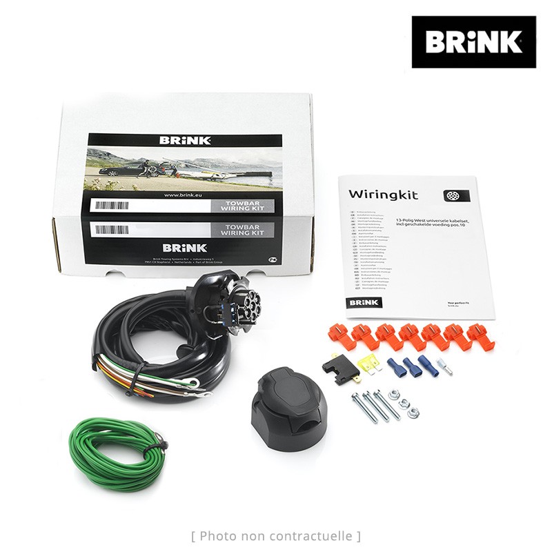 Faisceau attelage Brink 7 broches pour Mercedes Classe A (W168) 3/5 portes (1997 - 8/2005) BRINK  727003