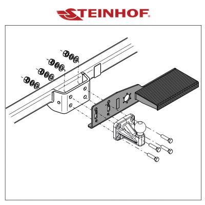 Marche-pieds simple appui côté droit pour les Utilitaires et Fourgons STEINHOF ST-02