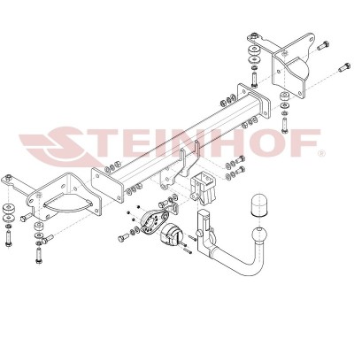Attelage RDSO pour Volkswagen TOUAREG II (2010 - 2018) STEINHOF A-093