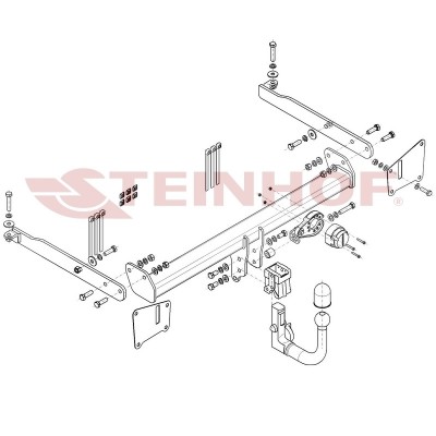 Attelage RDSO pour Audi A6 (C8) Berline (2018 - ) STEINHOF A-114