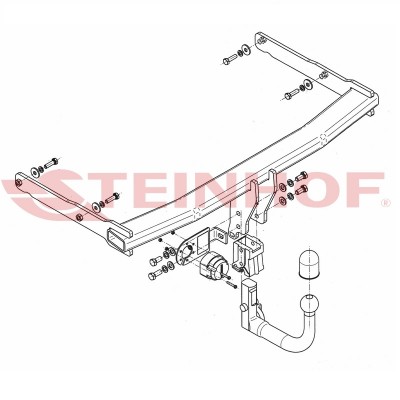 Attelage RDSO pour Audi A6 Allroad Quattro 3 (C7) (2012 - 2018) STEINHOF A-101