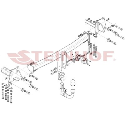 Attelage RDSO pour Jaguar E-PACE (X540) SUV compact (2017 - ) STEINHOF J-013