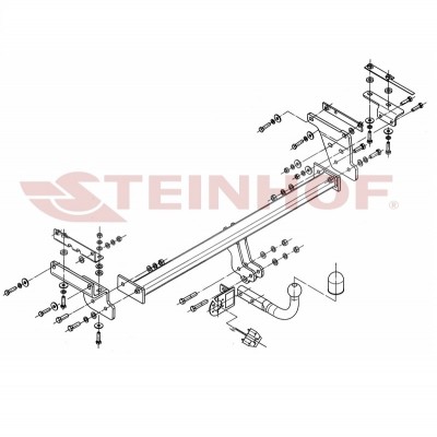 Attelage pour Nissan QASHQAI 1 (J10) (2007 - 1/2014) STEINHOF N-094