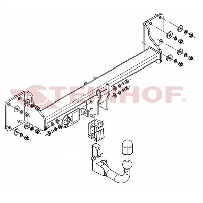 Attelage RDSO pour BMW X5 (F15) (2013 - 2018) STEINHOF B-061