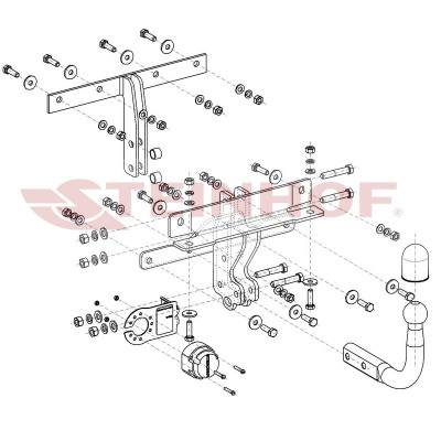 Attelage pour Volvo C30 (Inclus R-Design) (2006 - 2013) STEINHOF V-276