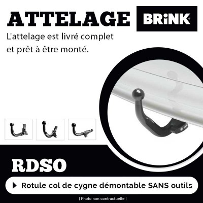 Attelage amovible pour TESLA Model Y (2019 - ) BRINK  4030900