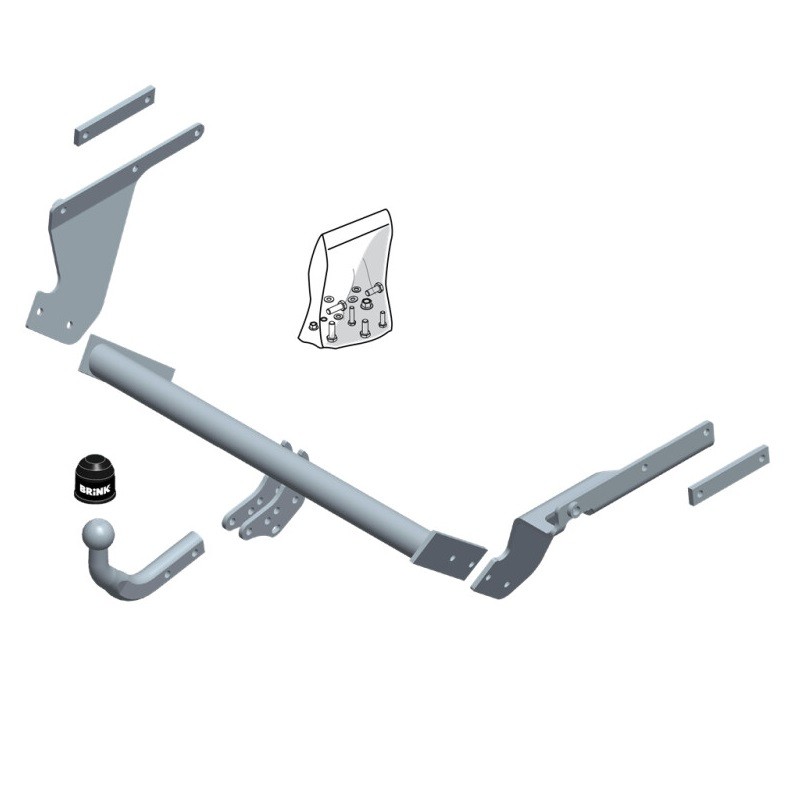 Attelage pour Toyota YARIS 3 (sauf Hybrid) 2010 - 2020 BRINK  592100
