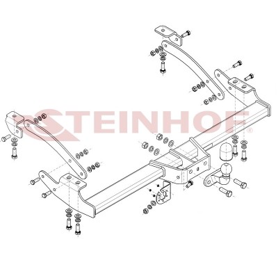 Attelage standard pour Renault TRAFIC 3 (L1, L2) (6/2014 - ) STEINHOF R-141