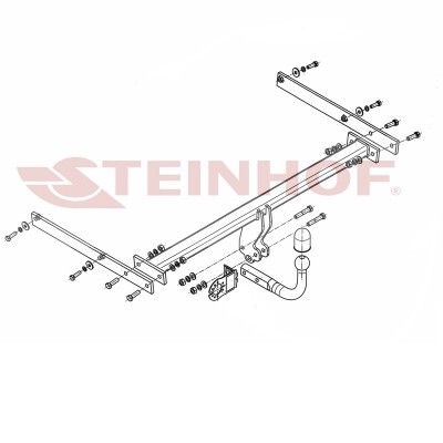 Attelage pour Ford FOCUS III Hayon 5 Portes (5/2011 - 2018) STEINHOF F-249