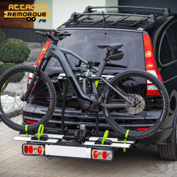 Porte-Vélo Attelage pour 2 Vélos Électriques - VETURO-E pour 2 VAE de 60 kg max