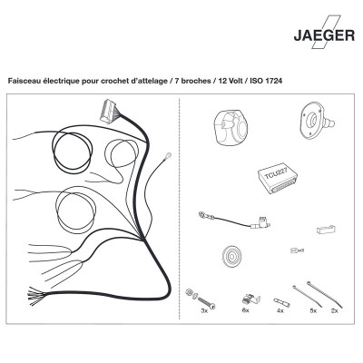 Faisceau universel avec boitier électronique pour véhicules multiplexés JAEGER 12400510