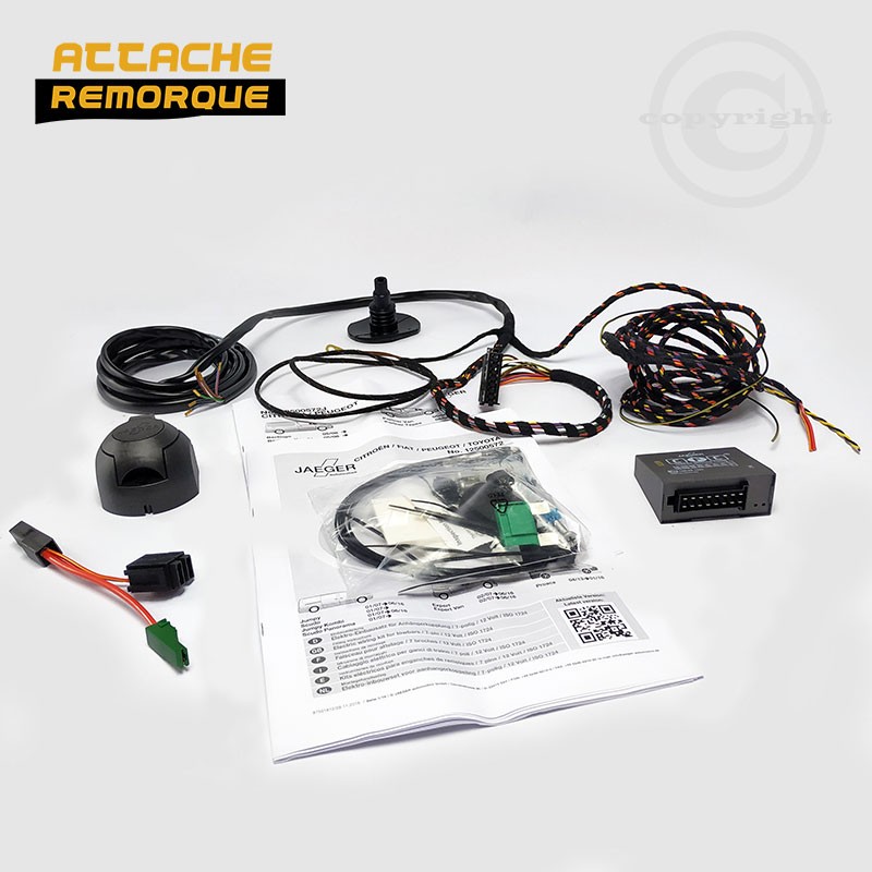 Faisceau 7 broches spécifique Toyota PROACE I (4/2013 - 1/2016) JAEGER 12500572